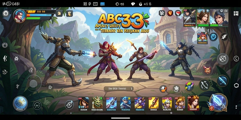 Tampilan antarmuka ABC33 yang intuitif dan mudah digunakan.