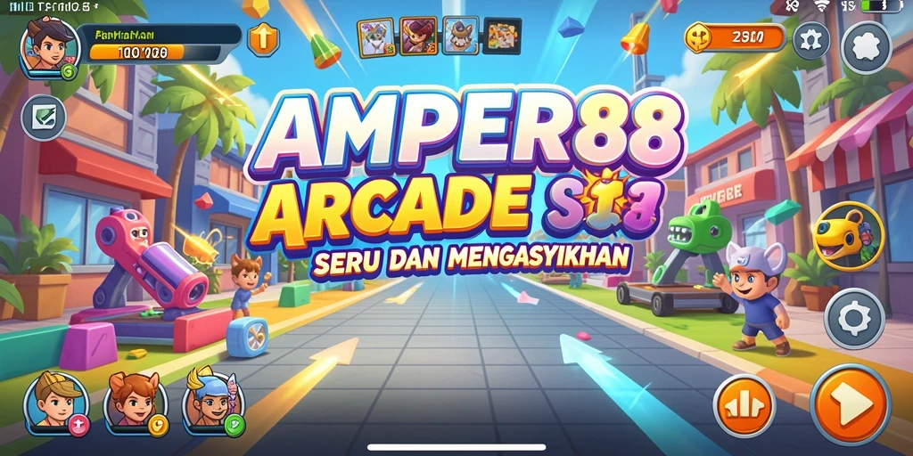 Tampilan gameplay seru dari AMPER88 yang menantang para pemain.