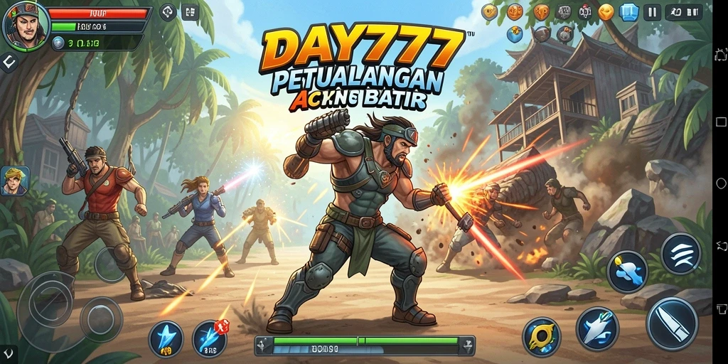 Tampilan gameplay seru dan mendebarkan dari DAY777.