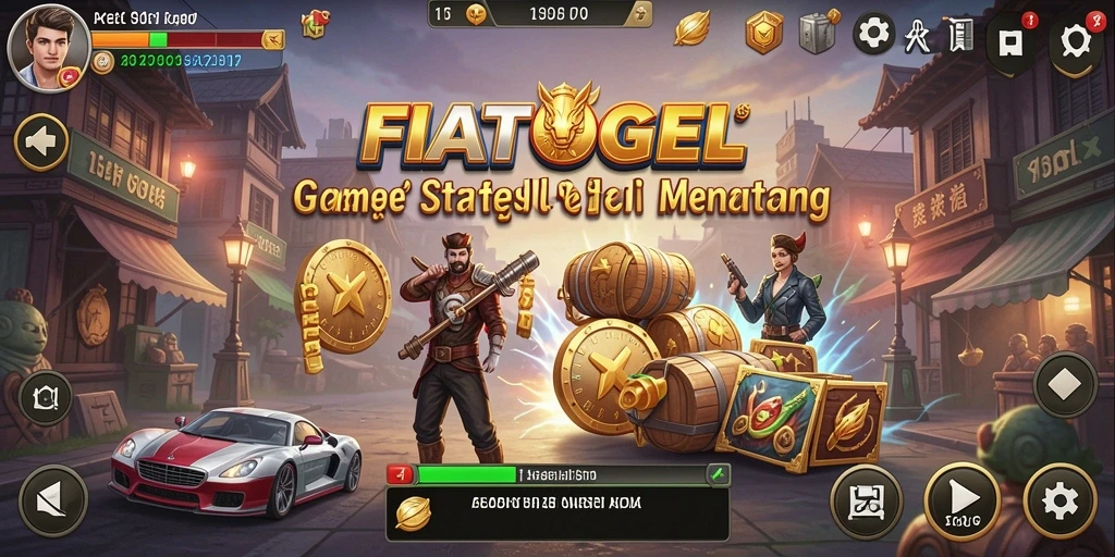 Tampilan gameplay seru dari FIATOGEL yang menguji strategi pemain.