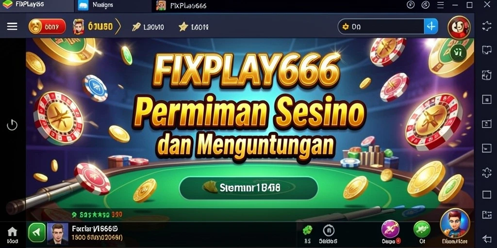 Tampilan gameplay menarik dari FIXPLAY666 dengan suasana kasino yang menyenangkan.