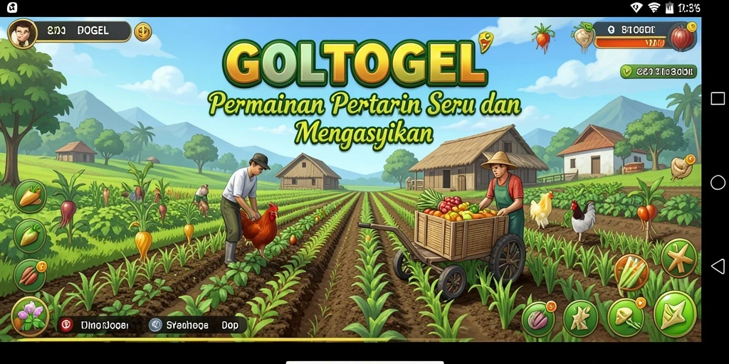 Tampilkan gameplay menarik GOLTOGEL dalam pertanian.