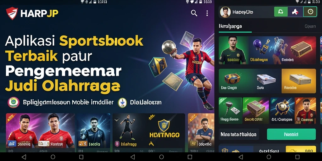 Tampilan gameplay menarik dari aplikasi Sportsbook HARAPJP.
