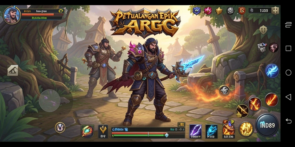 Tampilan gameplay <strong>IND89</strong> dengan pertarungan seru dan grafis menakjubkan.