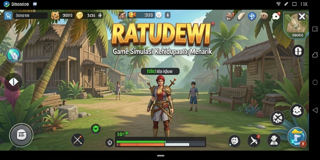 Tampilan gameplay menarik dari RATUDEWI yang penuh interaksi.