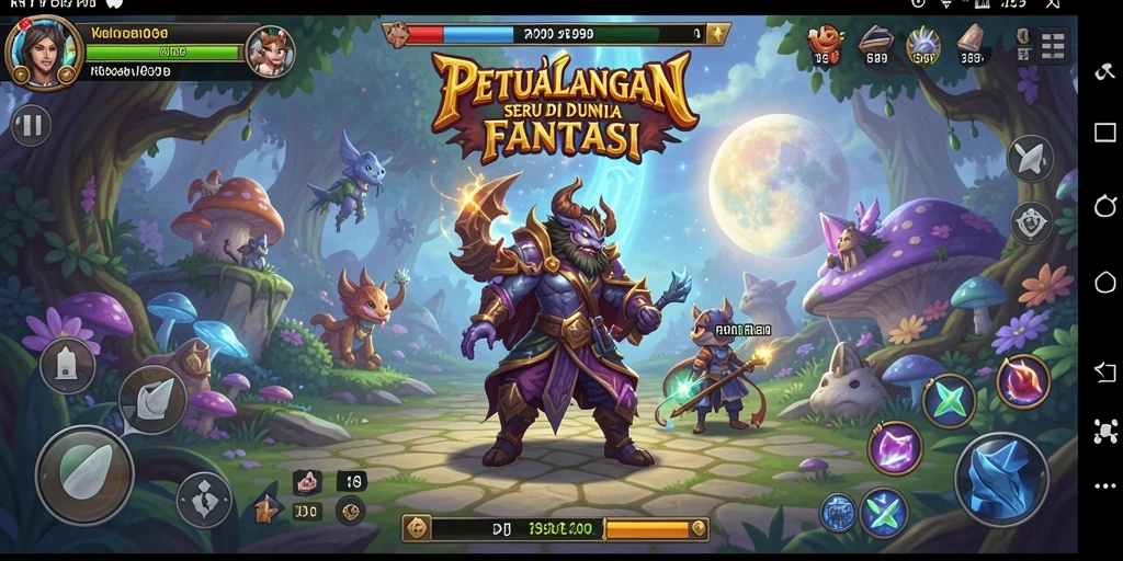 Tampilan gameplay seru dalam petualangan fantastis RR999.