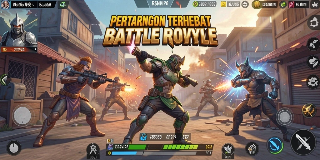 Screenshot gameplay RSNVIP6 dengan aksi pertempuran yang mengesankan.